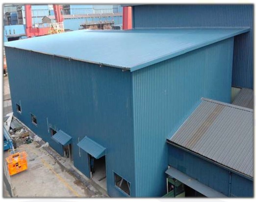 Mobile shed for Shipyard